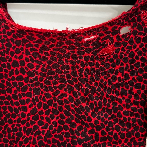 Philanthropy Red Distressed Animal Print - Picture 5 of 8
